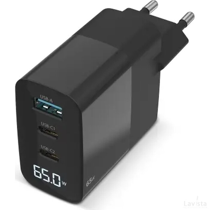 Sitecom CH-1002 65W GaN Power Delivery Wall Charger zwart