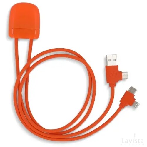 Xoopar Ice-C GRS Charging cable oranje