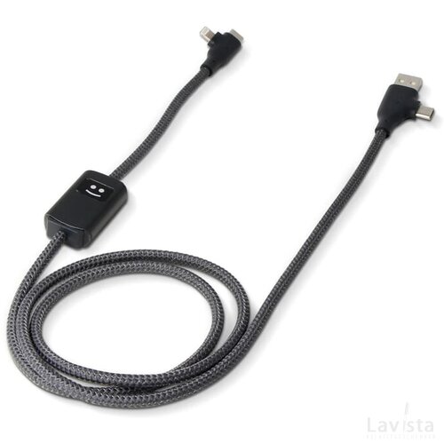 Xoopar Allure GRS PD-kabel met gegevensoverdracht donker grijs
