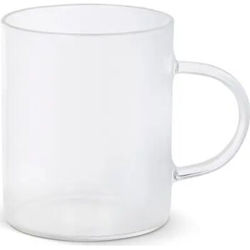 Koffieglas met handvat Vardez 180 ml transparant