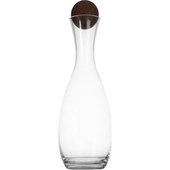 Sagaform Nature karaf met kurkstopper 1,5 liter transparant