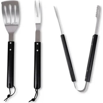 Sagaform Fredde BBQ set 3-delig zwart / zilver