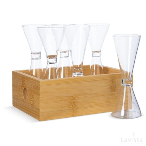 Sagaform 6-delige schnaps set transparant