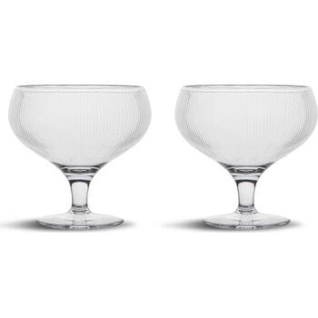 Billi coupe glas set van 2 transparant