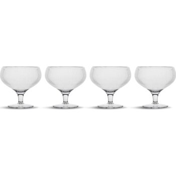 Billi coupe glas set van 4 transparant