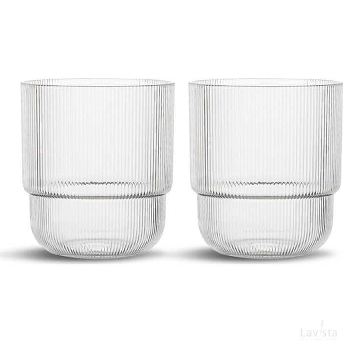Billi waterglas set van 2 transparant