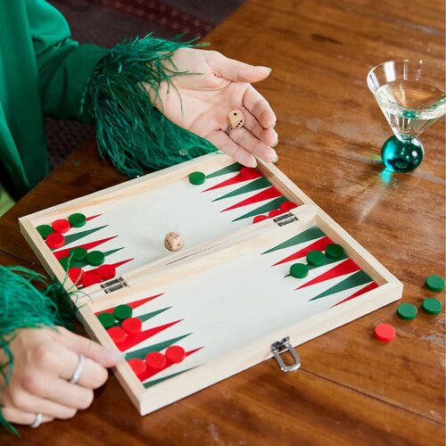 Byon Schaak/Backgammon spel Beth hout