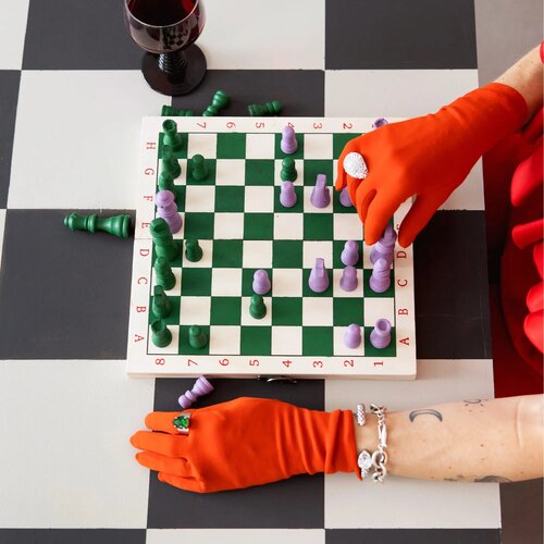 Byon Schaak/Backgammon spel Beth hout