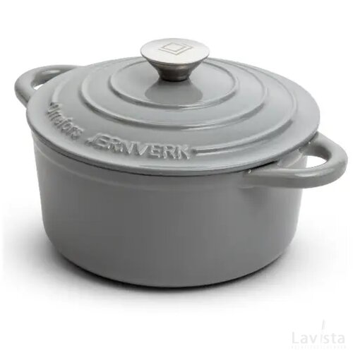 Orrefors Jernverk geëmailleerde braadpan 2.8L licht grijs