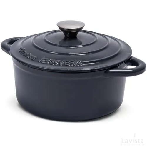 Orrefors Jernverk geëmailleerde braadpan 2.8L grijs