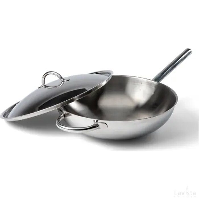 Orrefors Jernverk wokpan 32cm zilver