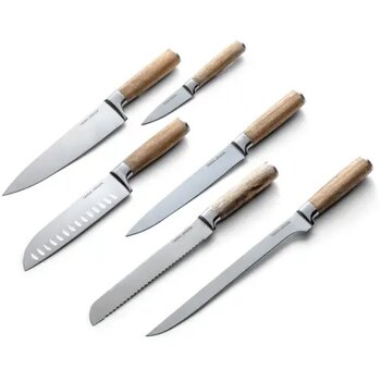 Orrefors Jernverk messenset 6 st. hout