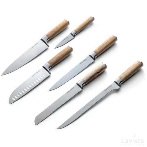 Orrefors Jernverk messenset 6 st. hout