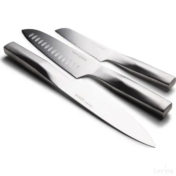 OJ Knife Set Steel 3pack zilver