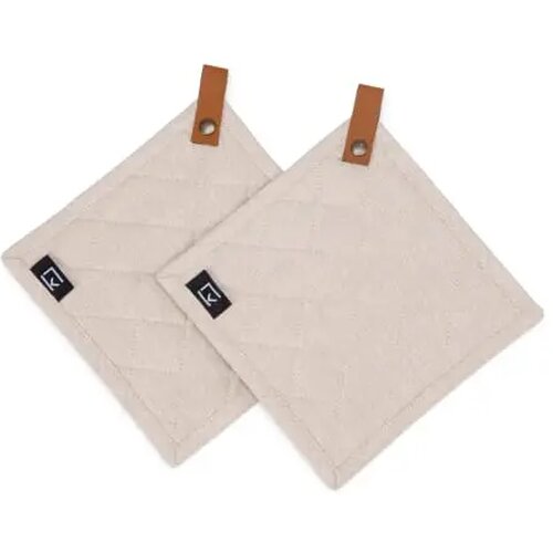 Kosta Linnewäfveri 2-pack pothouder beige