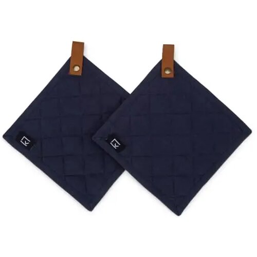 Kosta Linnewäfveri 2-pack pothouder donkerblauw