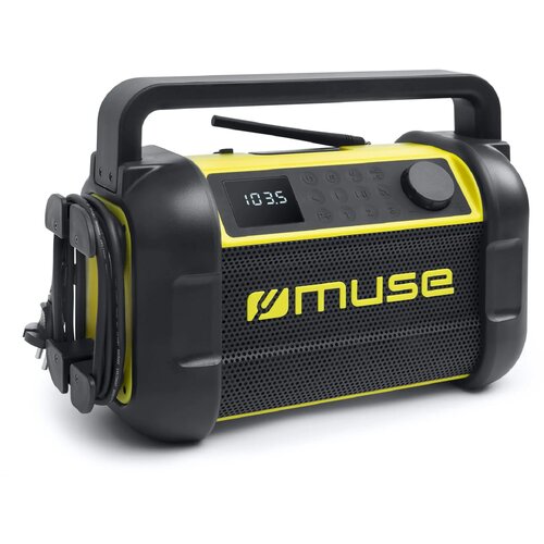 M-928 | Muse bouwradio met Bluetooth 20W met FM-radio zwart / geel