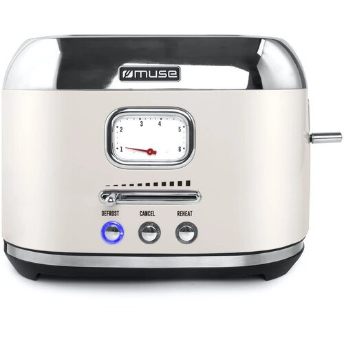 Muse broodrooster 1000 Watt crème