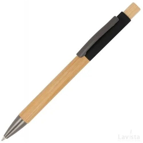 Balpen Madrid hout zwart