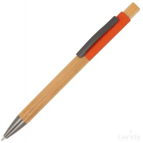 Balpen Madrid hout oranje