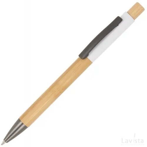 Balpen Madrid hout wit
