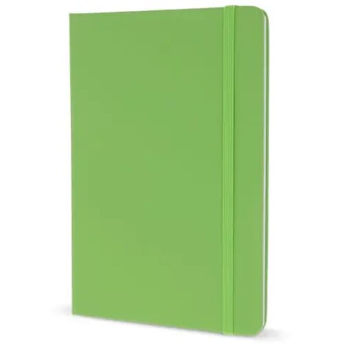A5-notitieboek van PU met FSC-pagina's lichtgroen