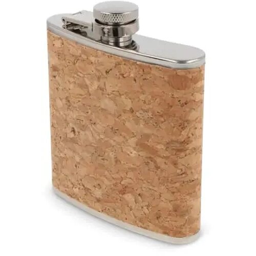 Heupfles kurk 170ml natuur