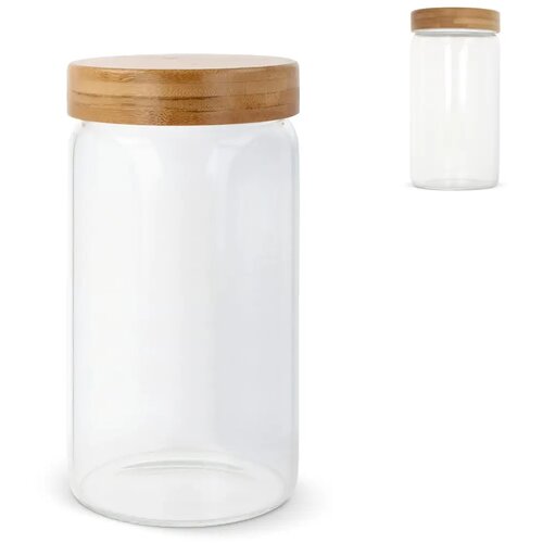 Canister glas & bamboe 1200ml