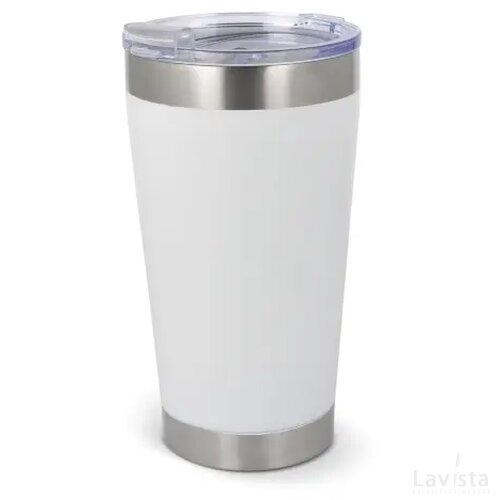 T-ceramic thermosbeker met deksel Cango 500ml wit