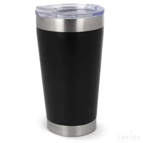 T-ceramic thermosbeker met deksel Cango 500ml zwart