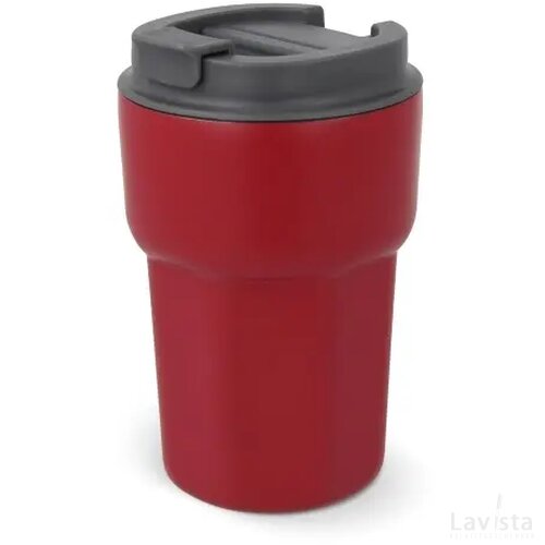 T-ceramic thermomok met deksel Zambezi 350ml donker rood