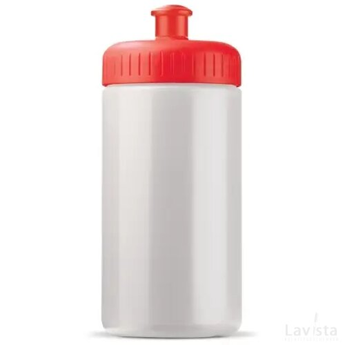 Sportfles Bio basis 500ml basic wit / rood