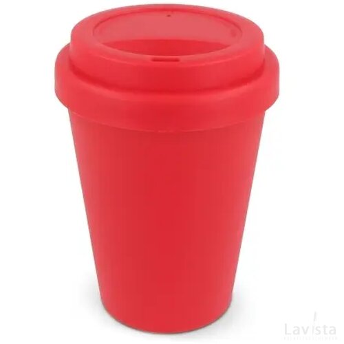 RPP koffiebeker effen kleuren 250ml rood