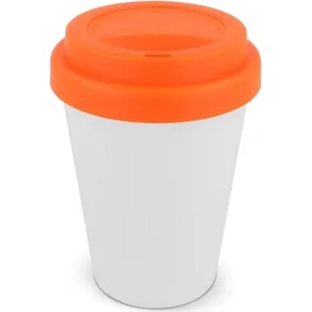 RPP Koffiebeker Wit 250ml wit / oranje