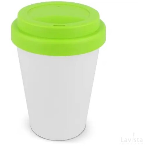 RPP Koffiebeker Wit 250ml wit / licht groen