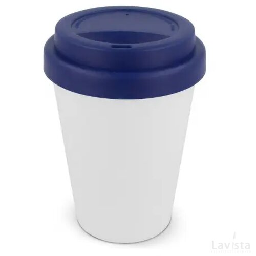 RPP Koffiebeker Wit 250ml wit / donker blauw