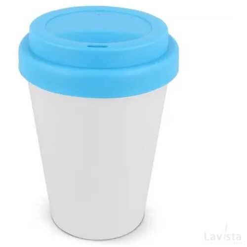RPP Koffiebeker Wit 250ml wit / licht blauw