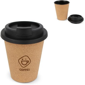 R-PP Kurk koffiebeker 350 ml zwart R-PP Kurk koffiebeker 350 ml zwart