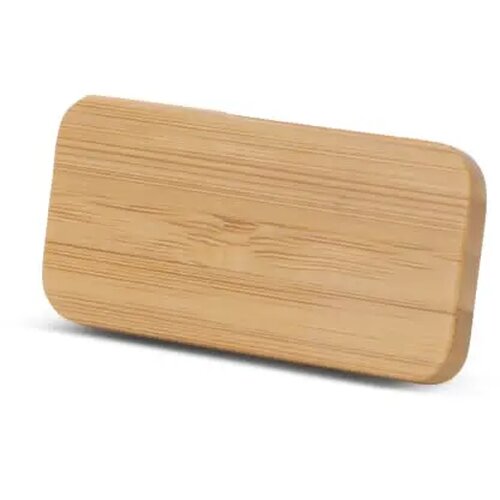Luxe naambadge van bamboe Naturel