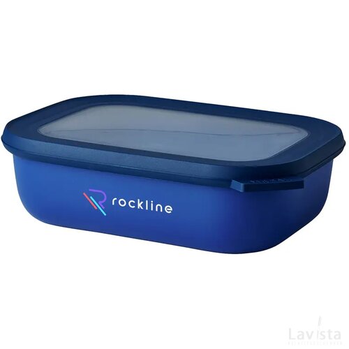 Mepal Cirqula Multikom Rechthoekig 1 L Lunchbox Vivid Blue