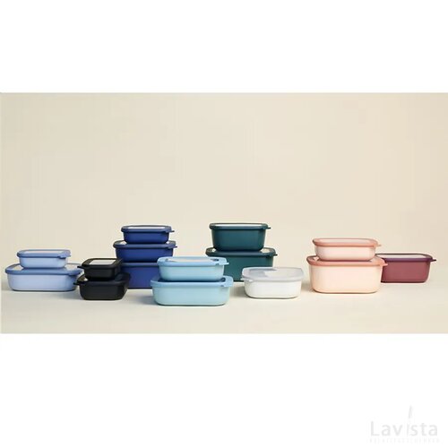 Mepal Cirqula Multikom Rechthoekig 1 L Lunchbox Vivid Blue