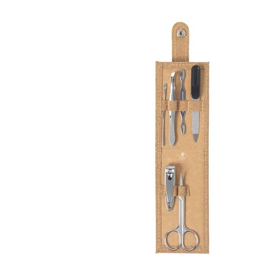 Manicure Set In Kurk Etui (6-Delig)