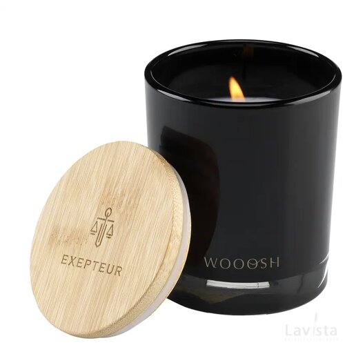 Wooosh Scented Candle Sweet Vanilla Geurkaars Zwart