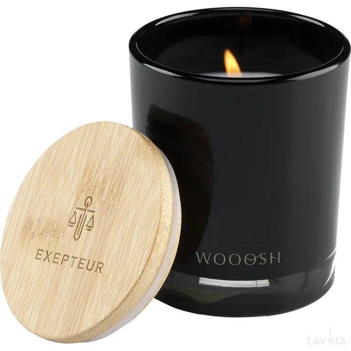 Wooosh Scented Candle Sweet Vanilla Geurkaars Zwart