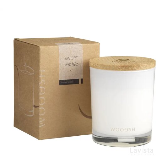Wooosh Scented Candle Sweet Vanilla Geurkaars Wit