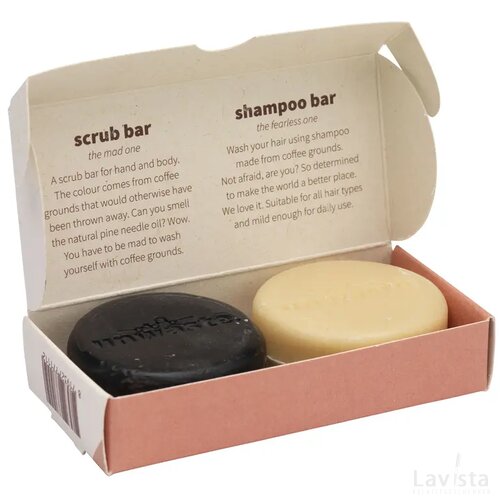 Unwaste Duopack Scrub & Shampoo Bar Bruin