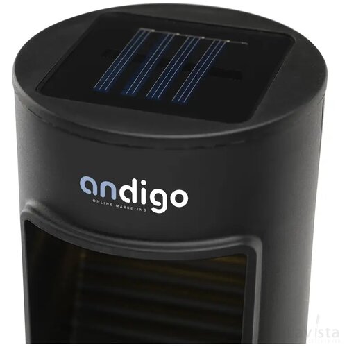 Grundig Solar Tuinlamp met LED-licht Zwart
