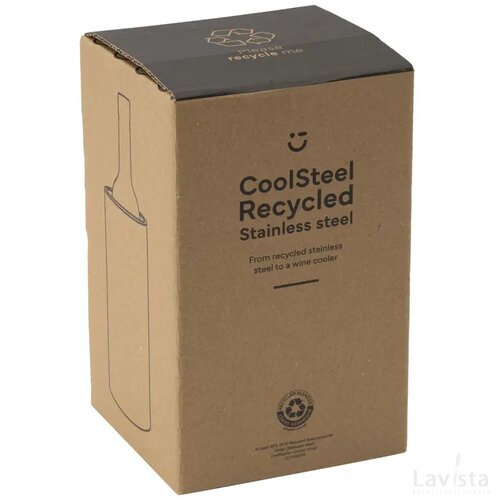 Coolsteel Rcs Recycled Steel Wijnkoeler Zwart