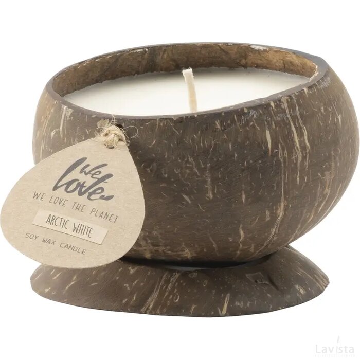 We Love The Planet Coconut Candle Kaars Arctic White