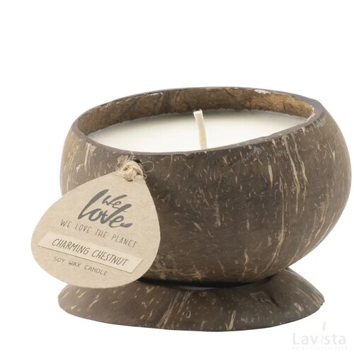 We Love The Planet Coconut Candle Kaars Charming Chestnut